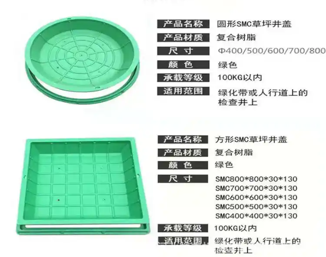 岳麓树脂复合种植井盖展示